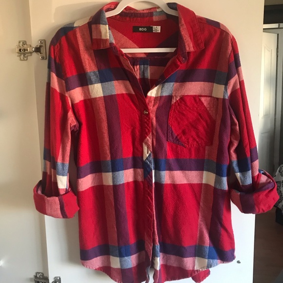 Urban Outfitters Tops - Red Plaid Button Up Top